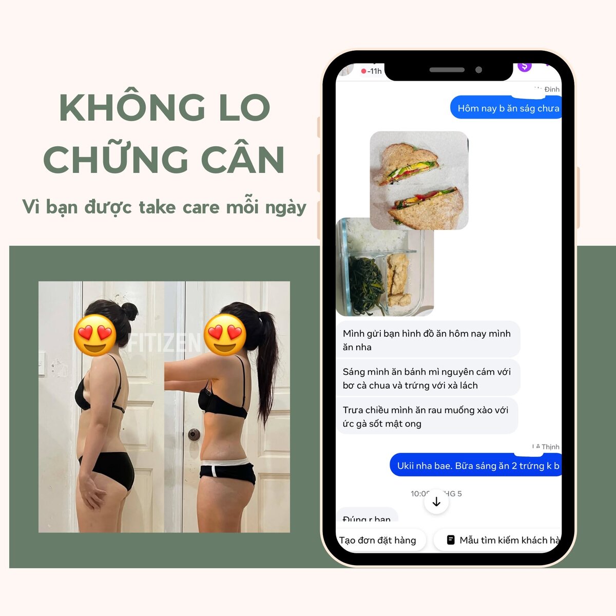 Coach take care mỗi ngày qua chat
